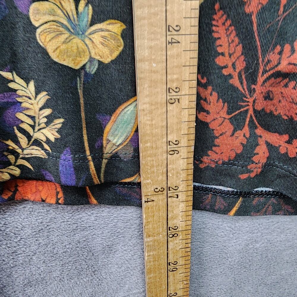 Chico's Touch of Cool Top XL Floral Fall Boho Long Sleeve Stretch Soft Tee Layer - Picture 11 of 11